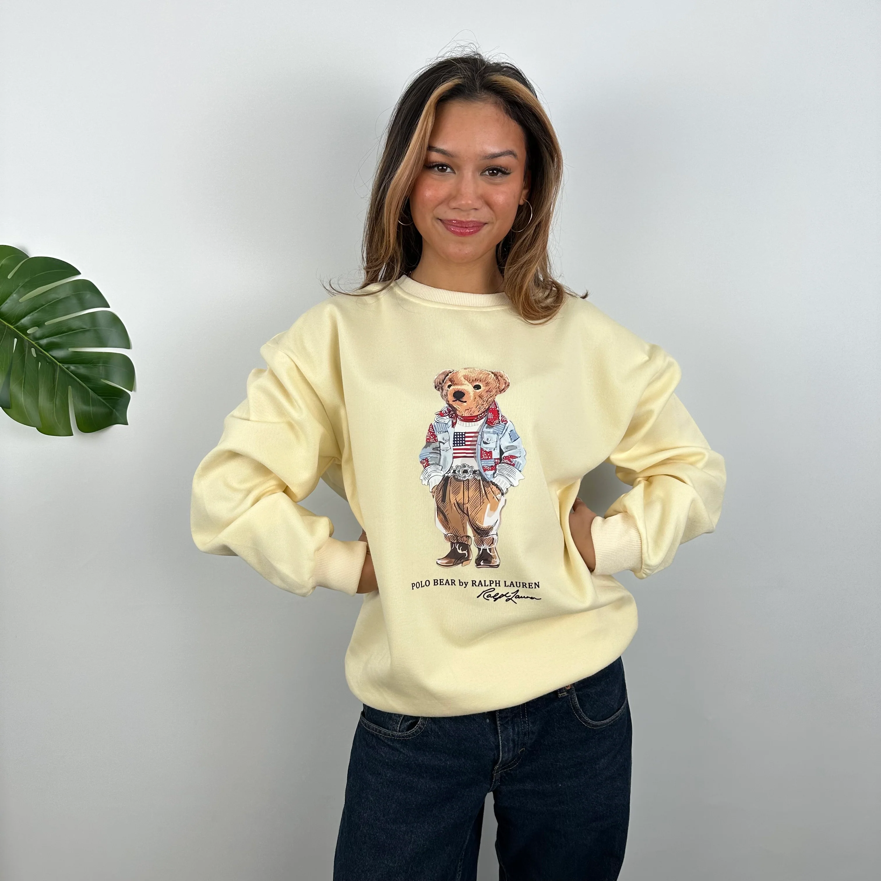 Polo Ralph Lauren Bear Sweatshirt (L) - Image 3
