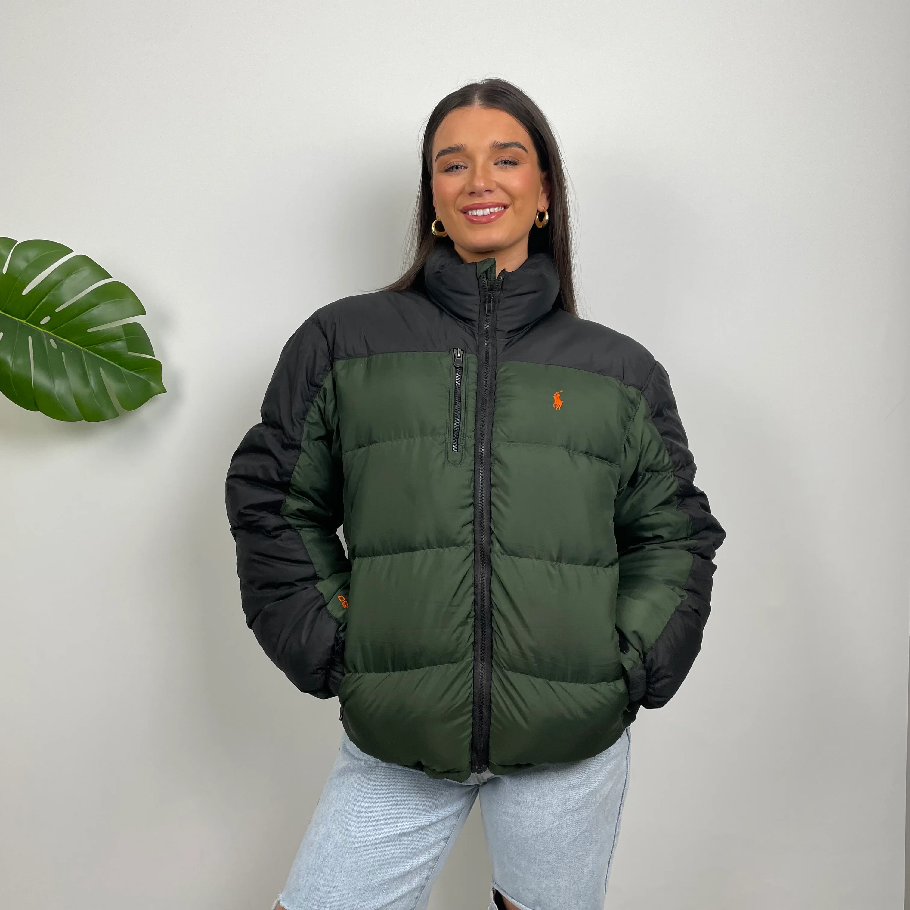 Polo Ralph Lauren Green Embroidered Logo Puffer Jacket (L) - Image 4