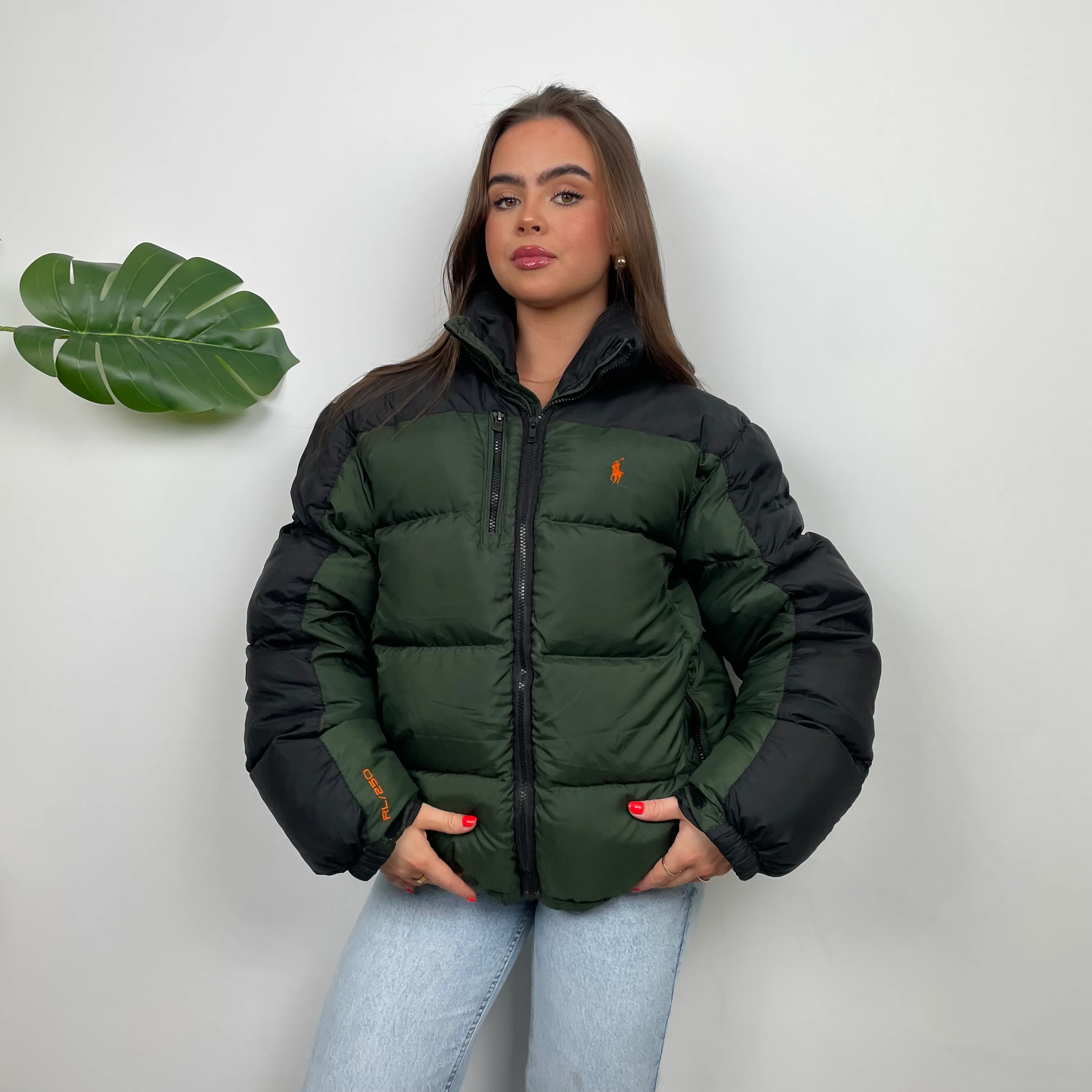 Polo Ralph Lauren Green Embroidered Logo Puffer Jacket (L) - Image 7