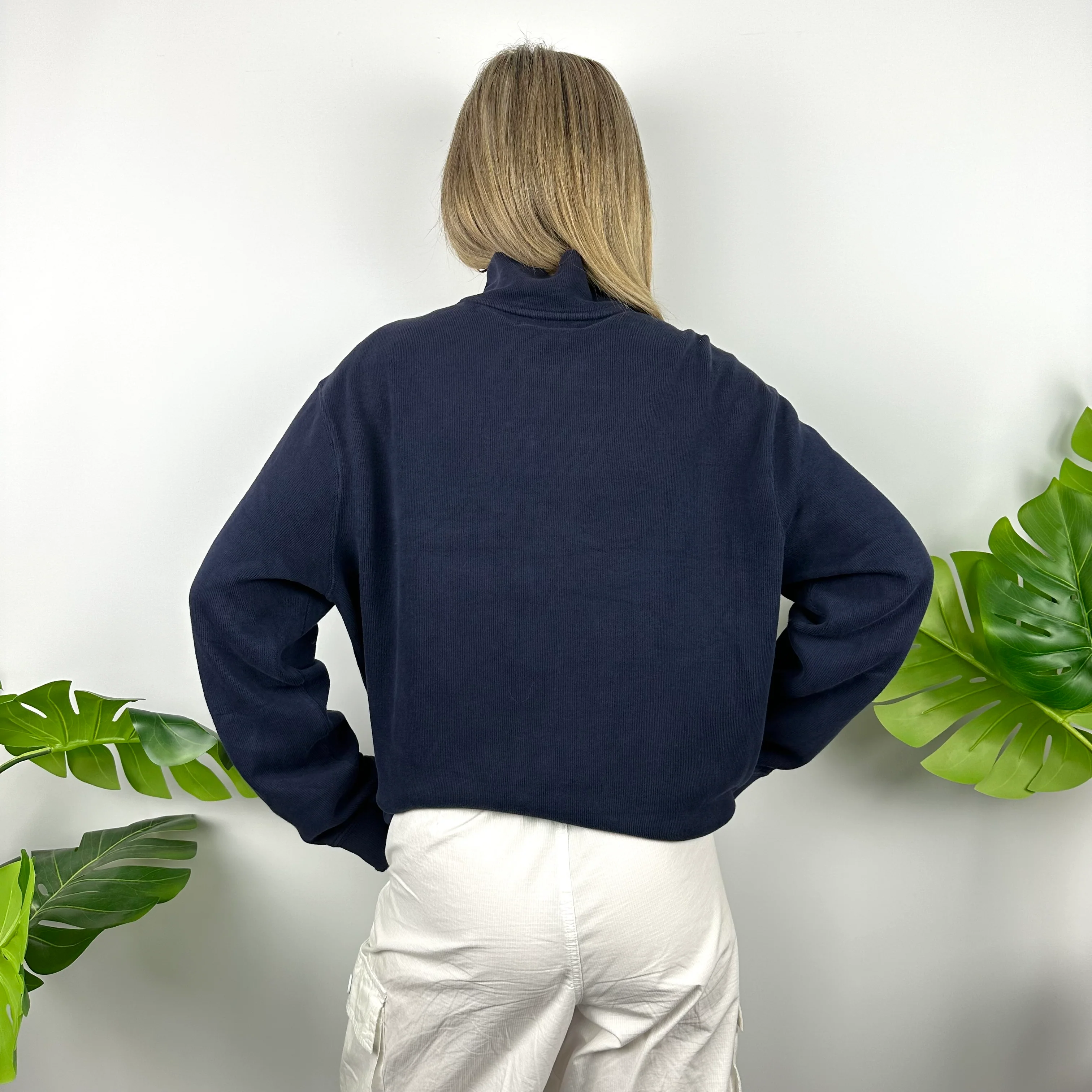 Polo Ralph Lauren Navy Embroidered Logo Quarter Zip (L) - Image 5