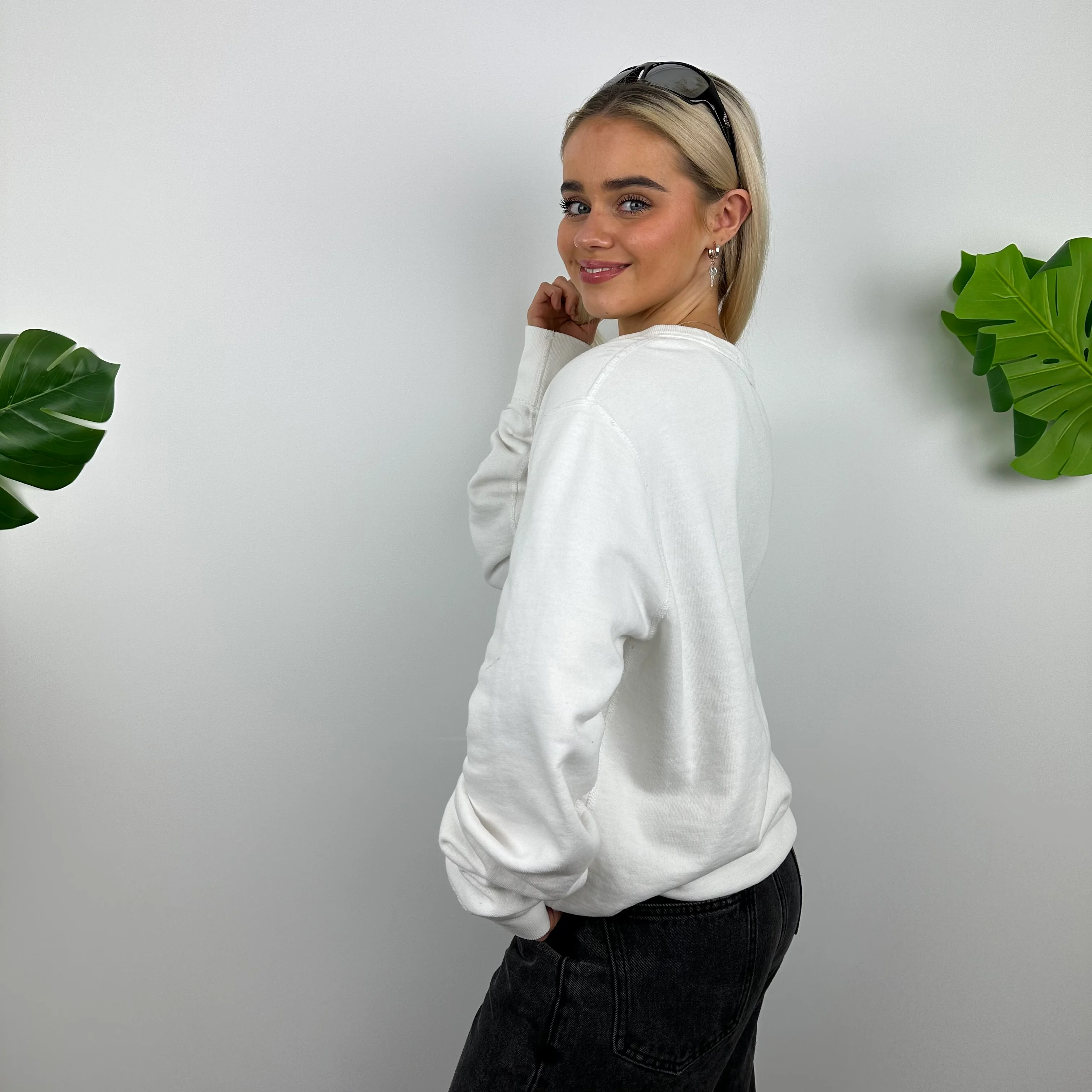 Polo Ralph Lauren White Embroidered Logo Sweatshirt (M) - Image 5