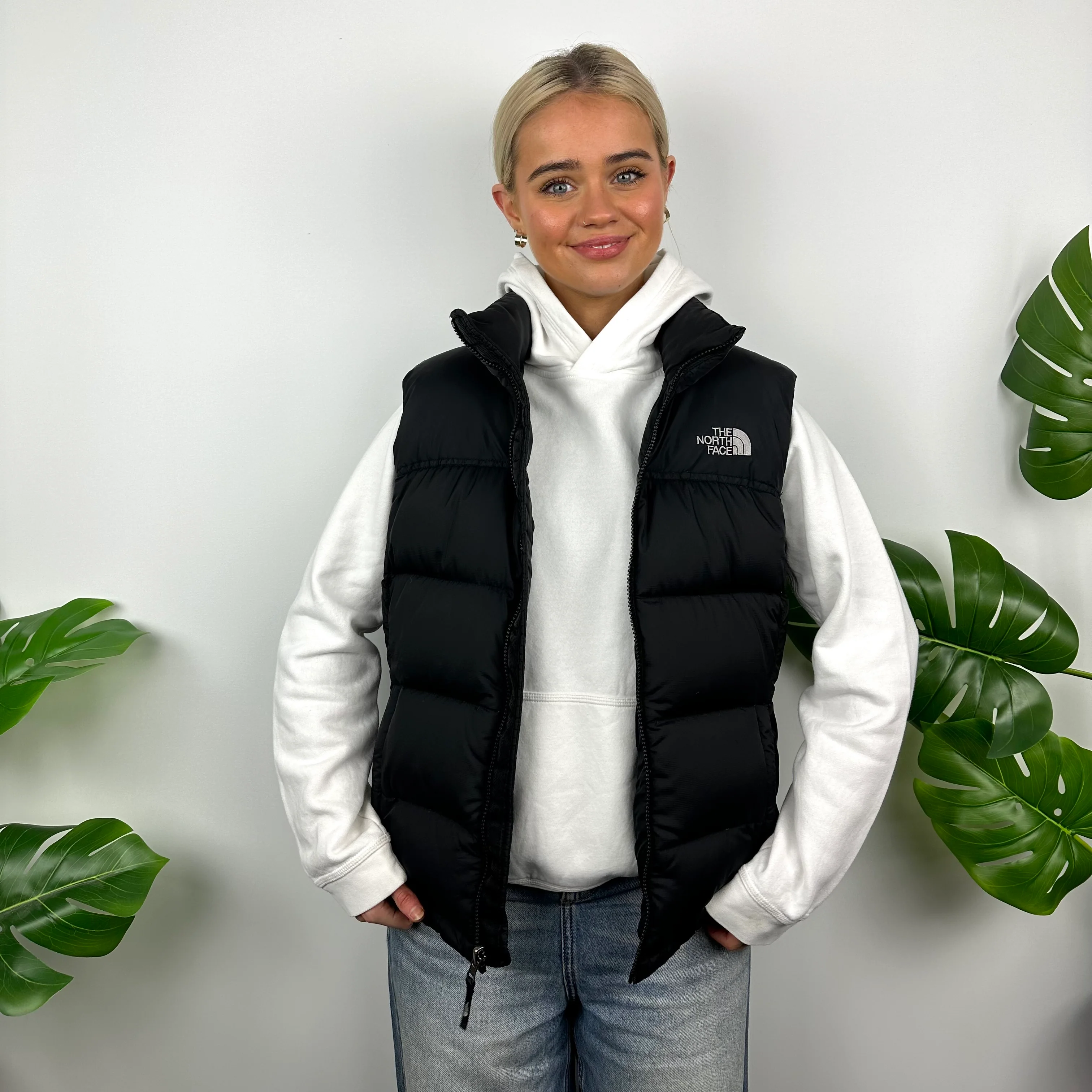 The North Face Black Nuptse 700 Puffer Gilet (M) - Image 6
