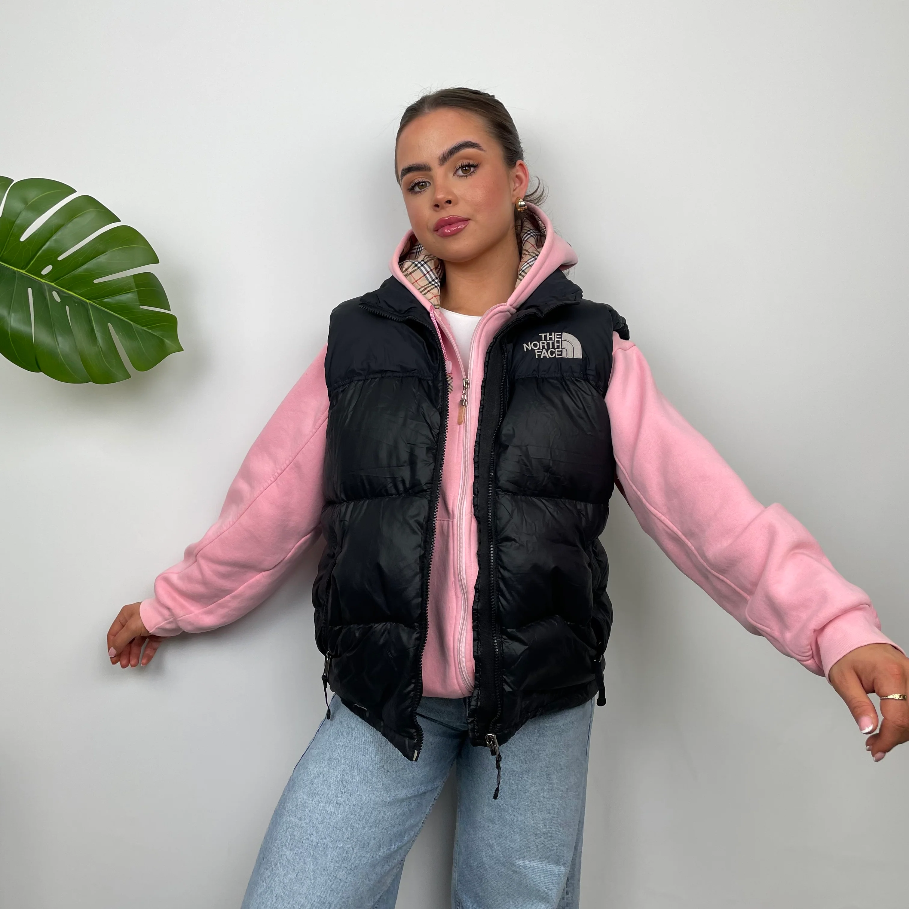 The North Face Black Puffer Gilet (M) - Image 6