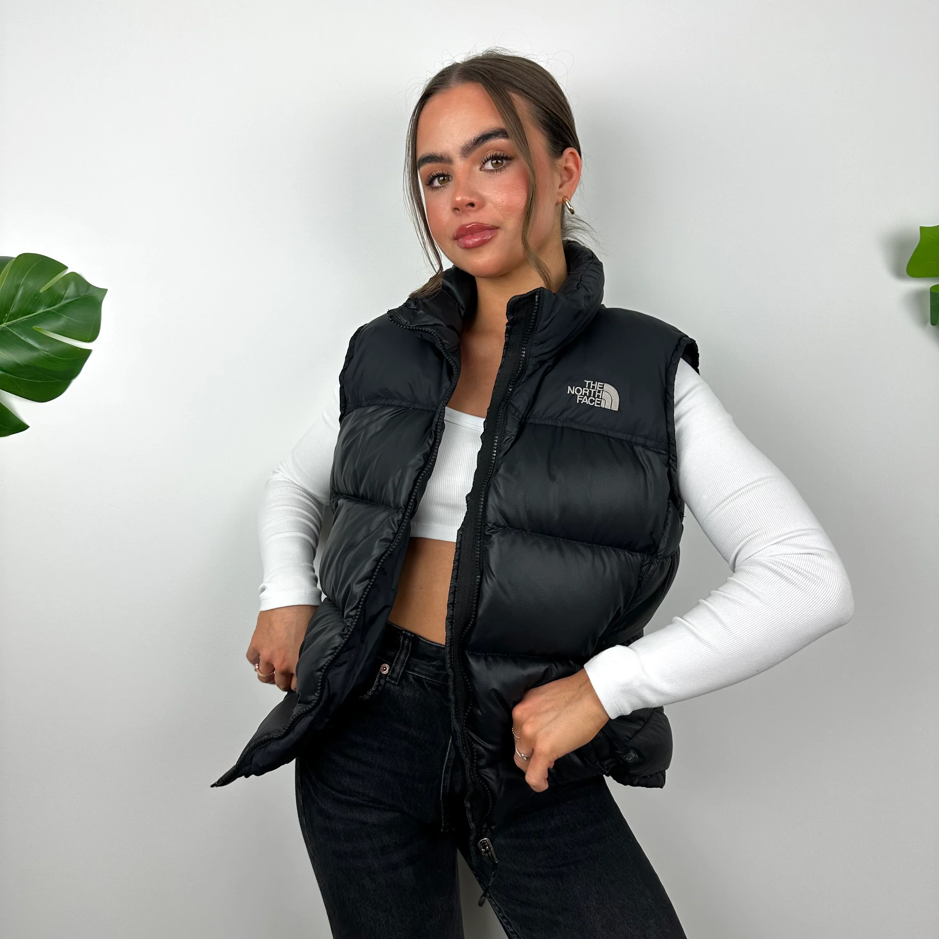 The North Face Black Puffer Gilet (M) - Image 3