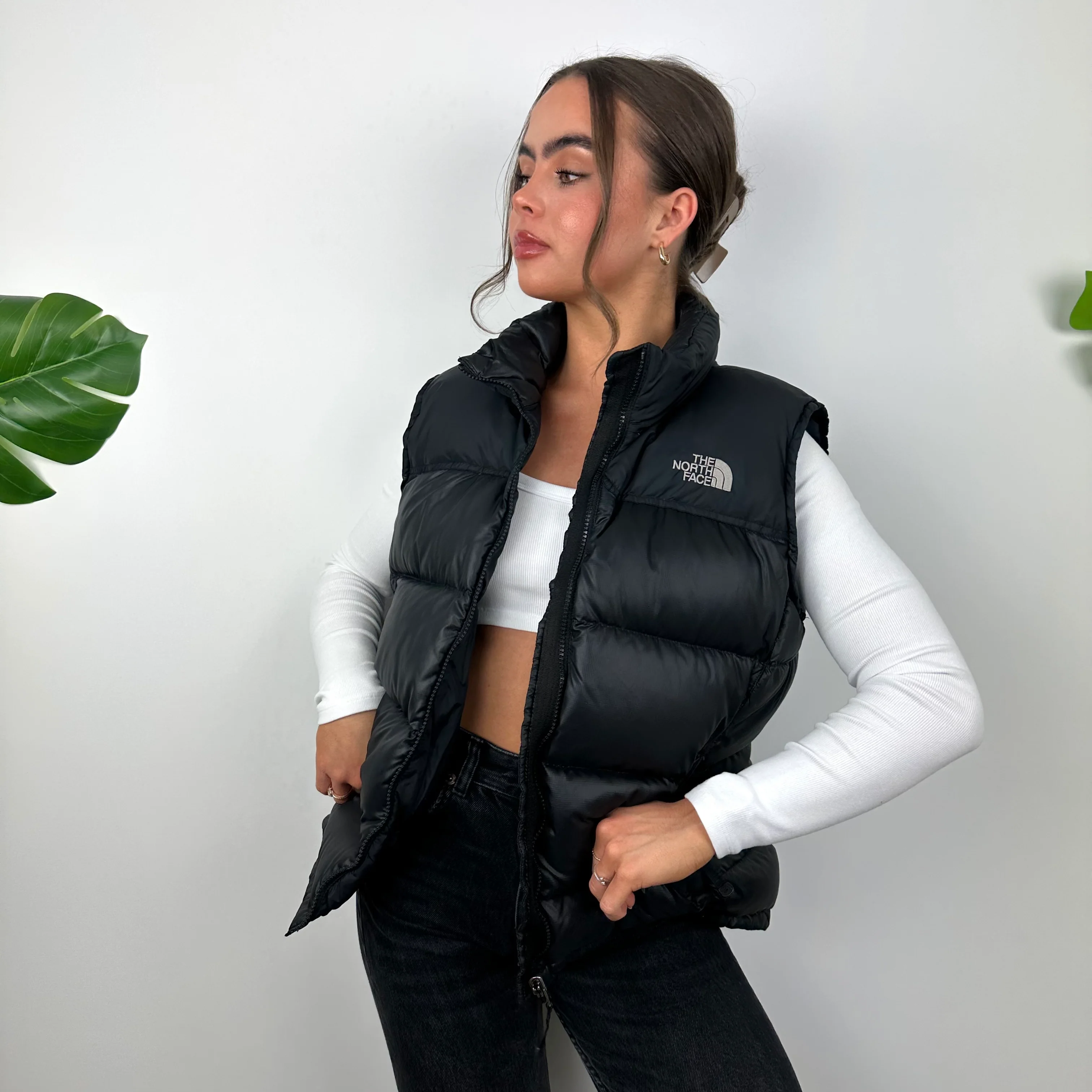 The North Face Black Puffer Gilet (M) - Image 4