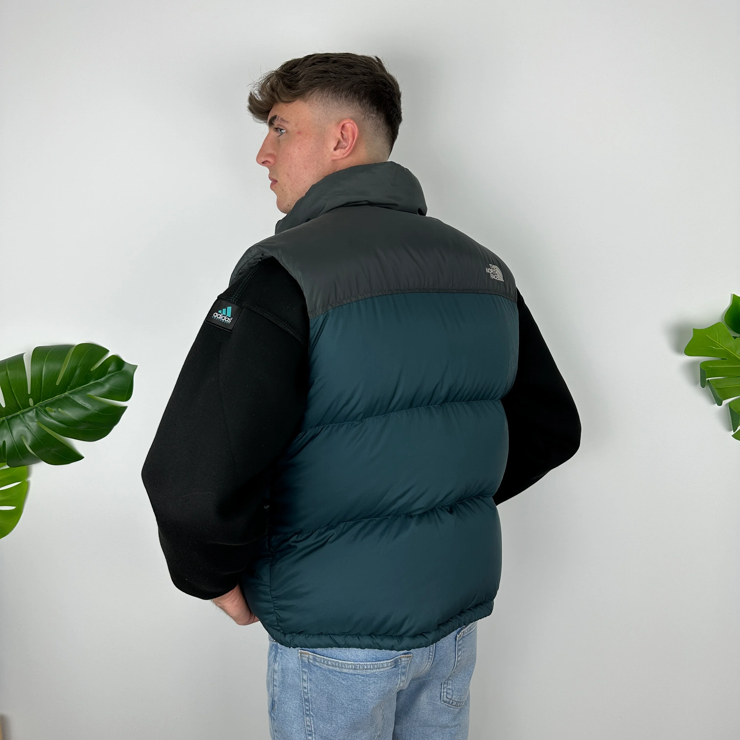 The North Face RARE Blue Nuptse 700 Puffer Gilet (M) - Image 7