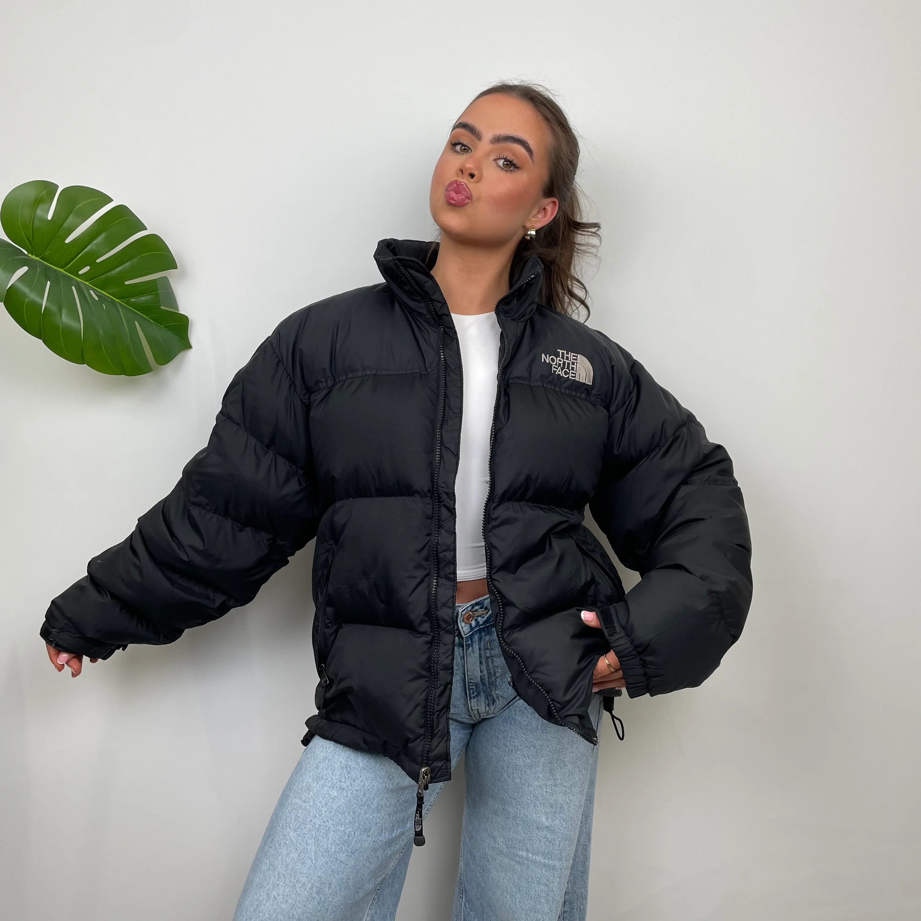 The North Face RARE Nuptse 700 Black Puffer Jacket (L) - Image 10