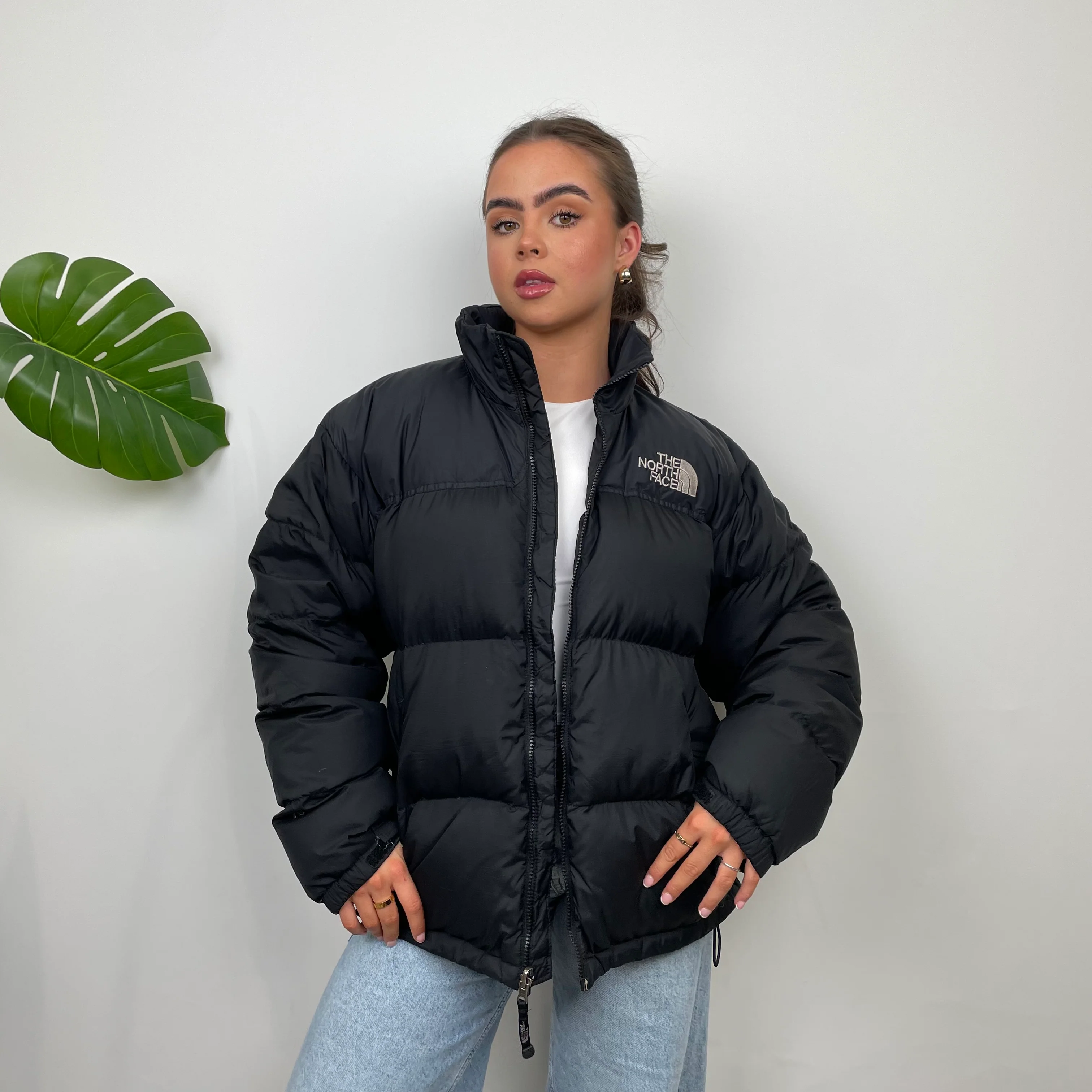 The North Face RARE Nuptse 700 Black Puffer Jacket (L) - Image 2
