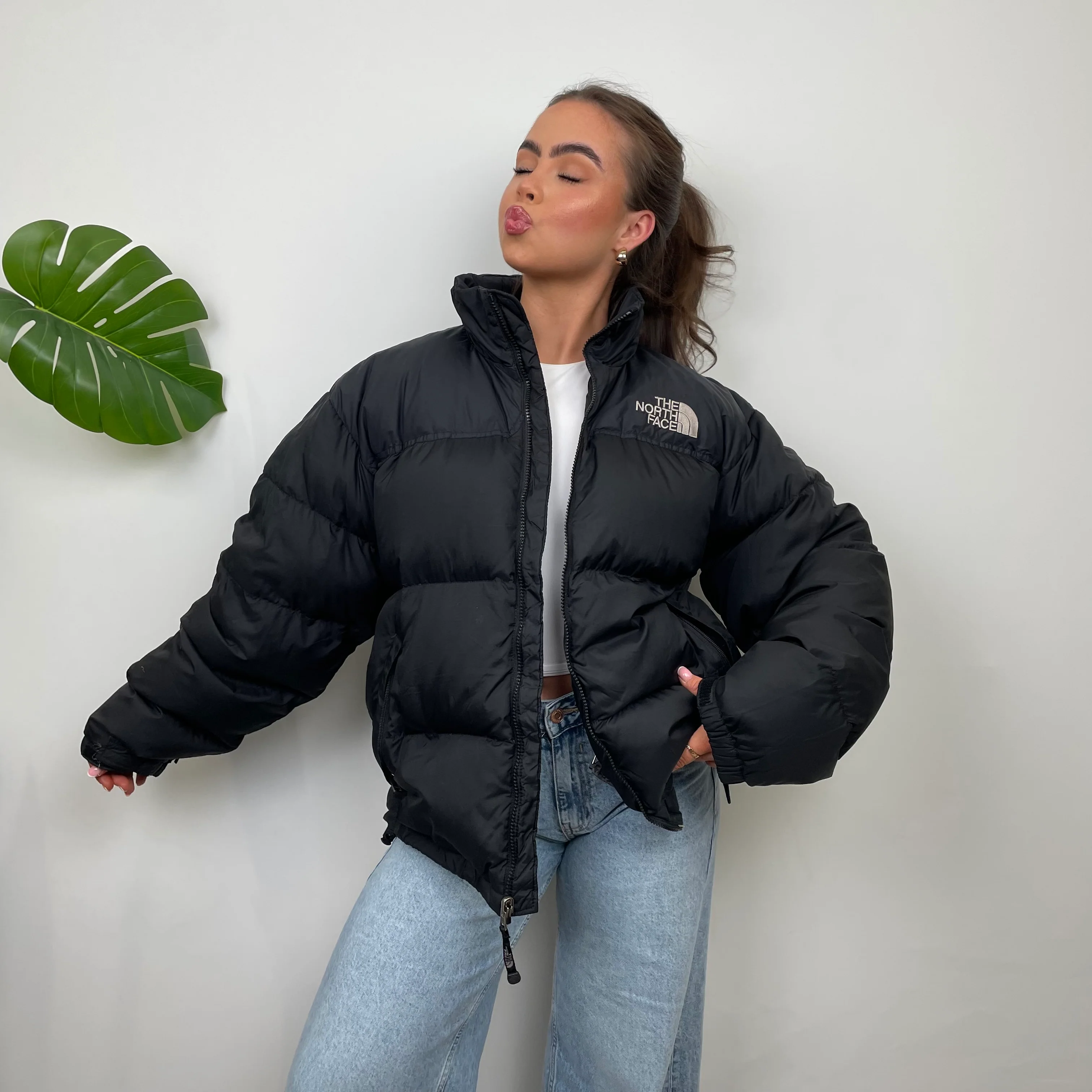 The North Face RARE Nuptse 700 Black Puffer Jacket (L) - Image 5