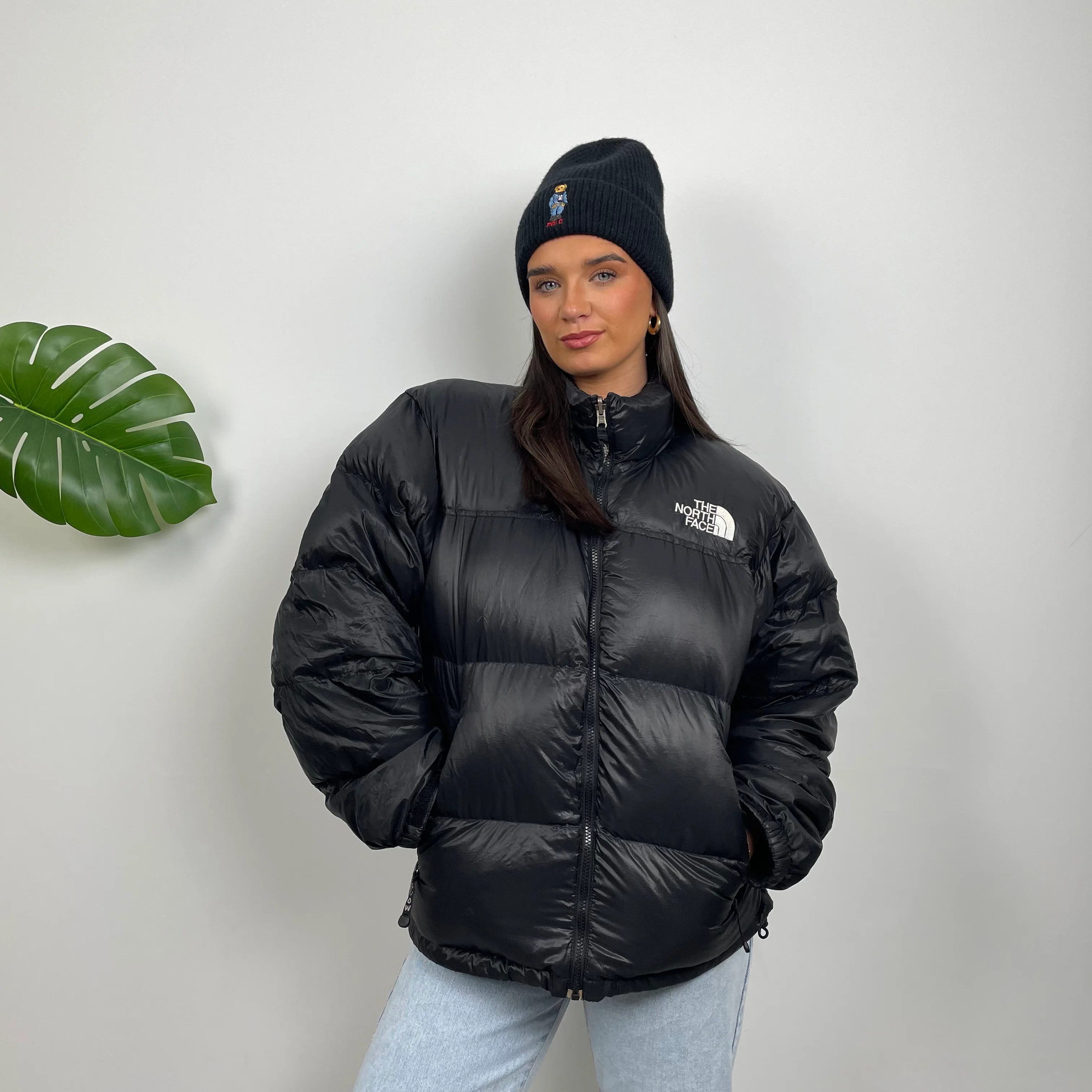 The North Face RARE Nuptse 700 Black Puffer Jacket (L) - Image 2