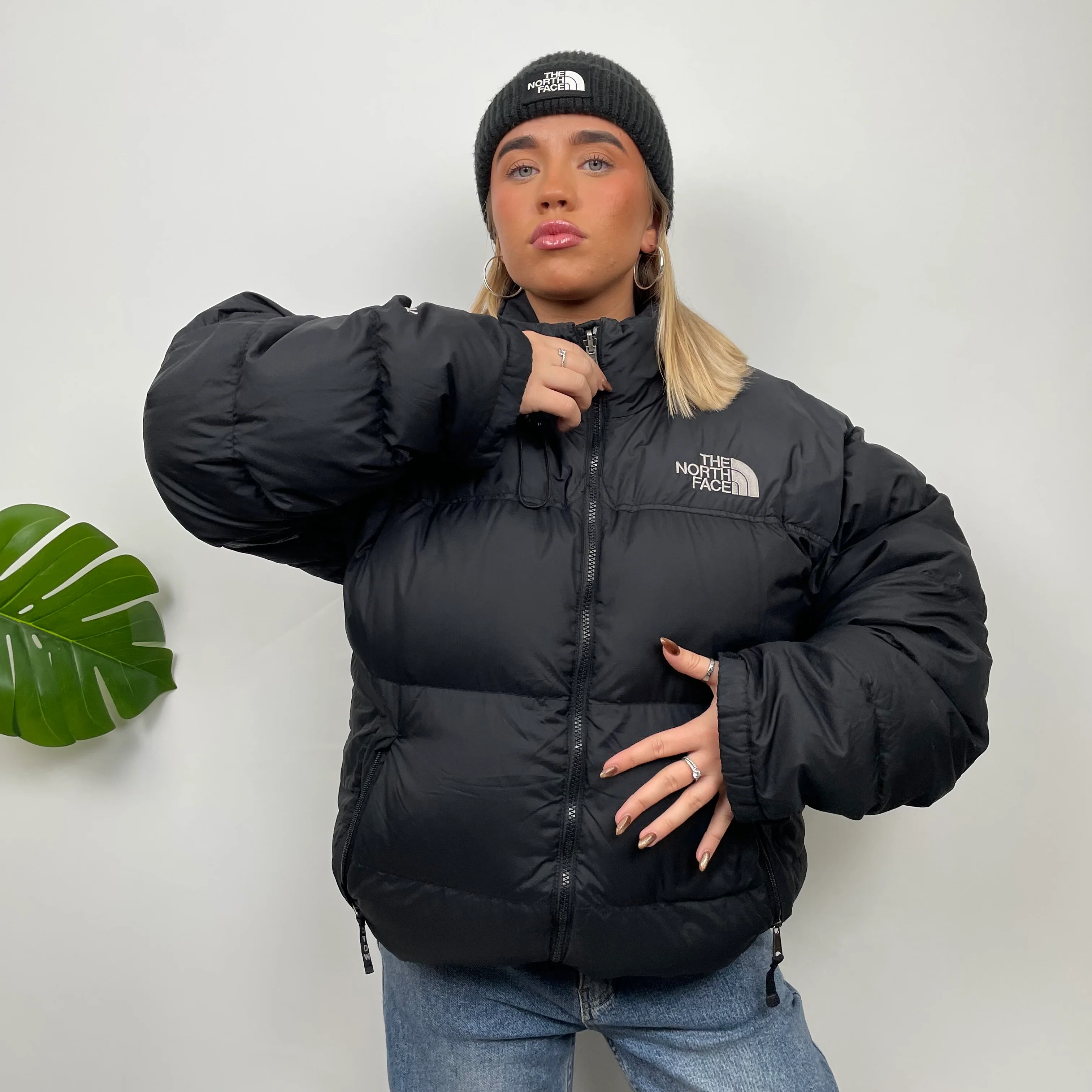 The North Face RARE Nuptse 700 Black Puffer Jacket (L) - Image 3