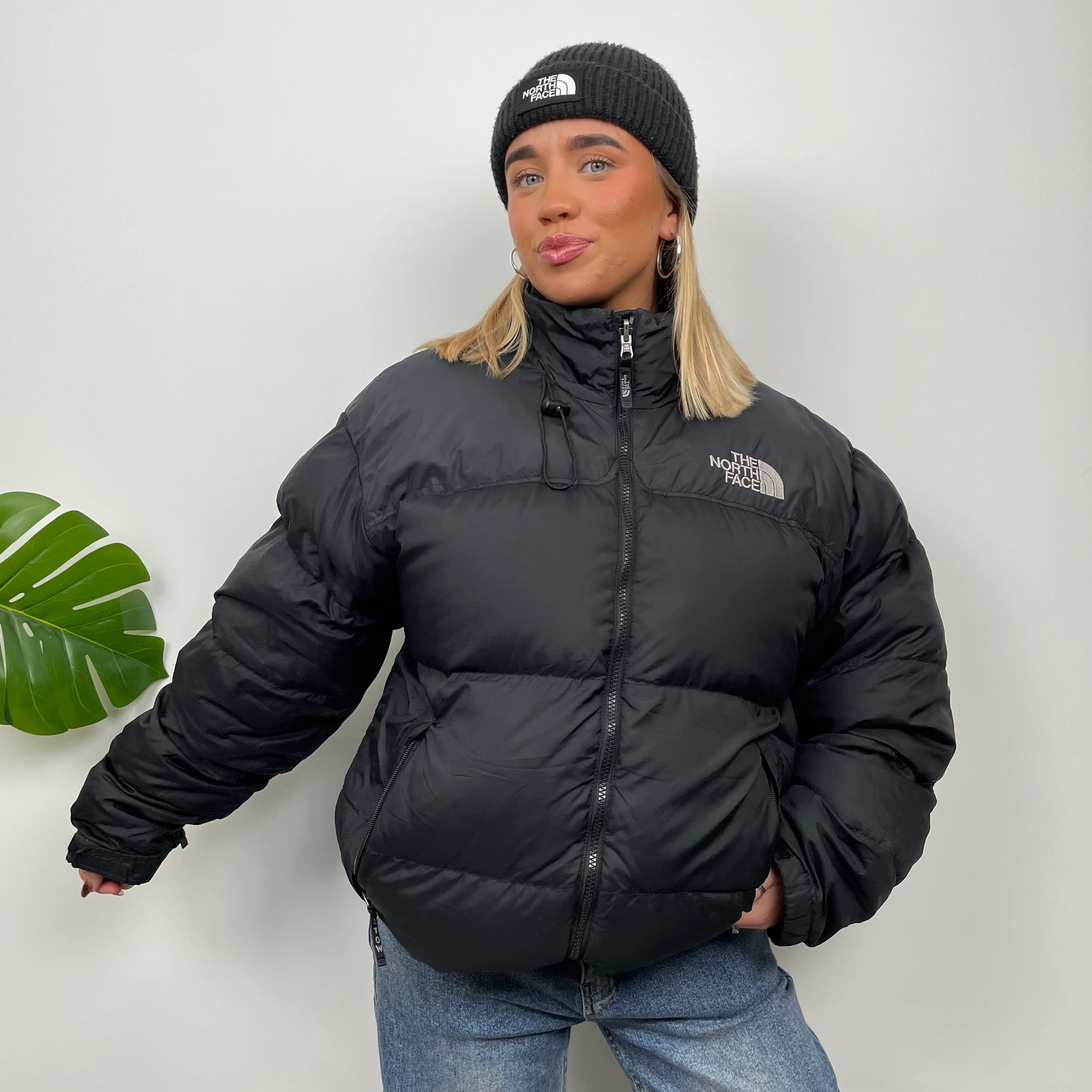 The North Face RARE Nuptse 700 Black Puffer Jacket (L) - Image 4