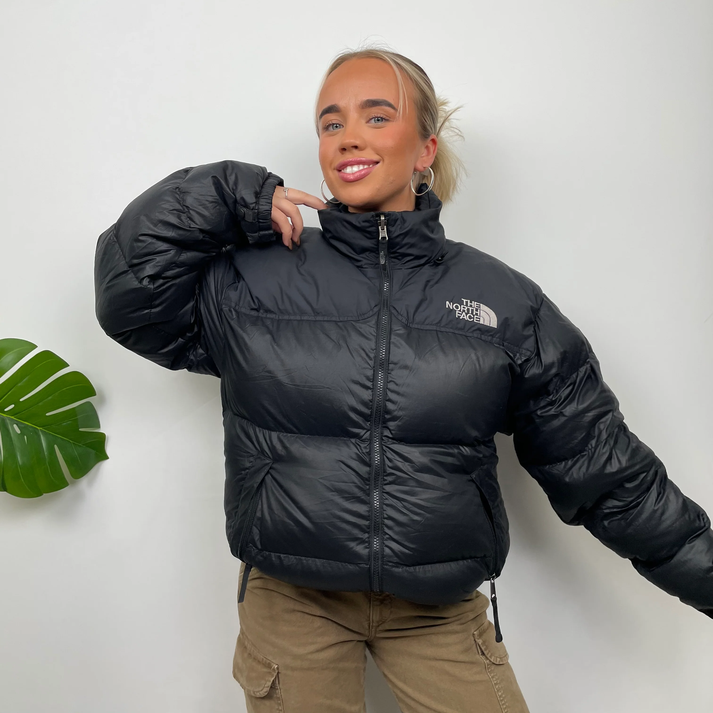 The North Face RARE Nuptse 700 Black Puffer Jacket (M) - Image 4