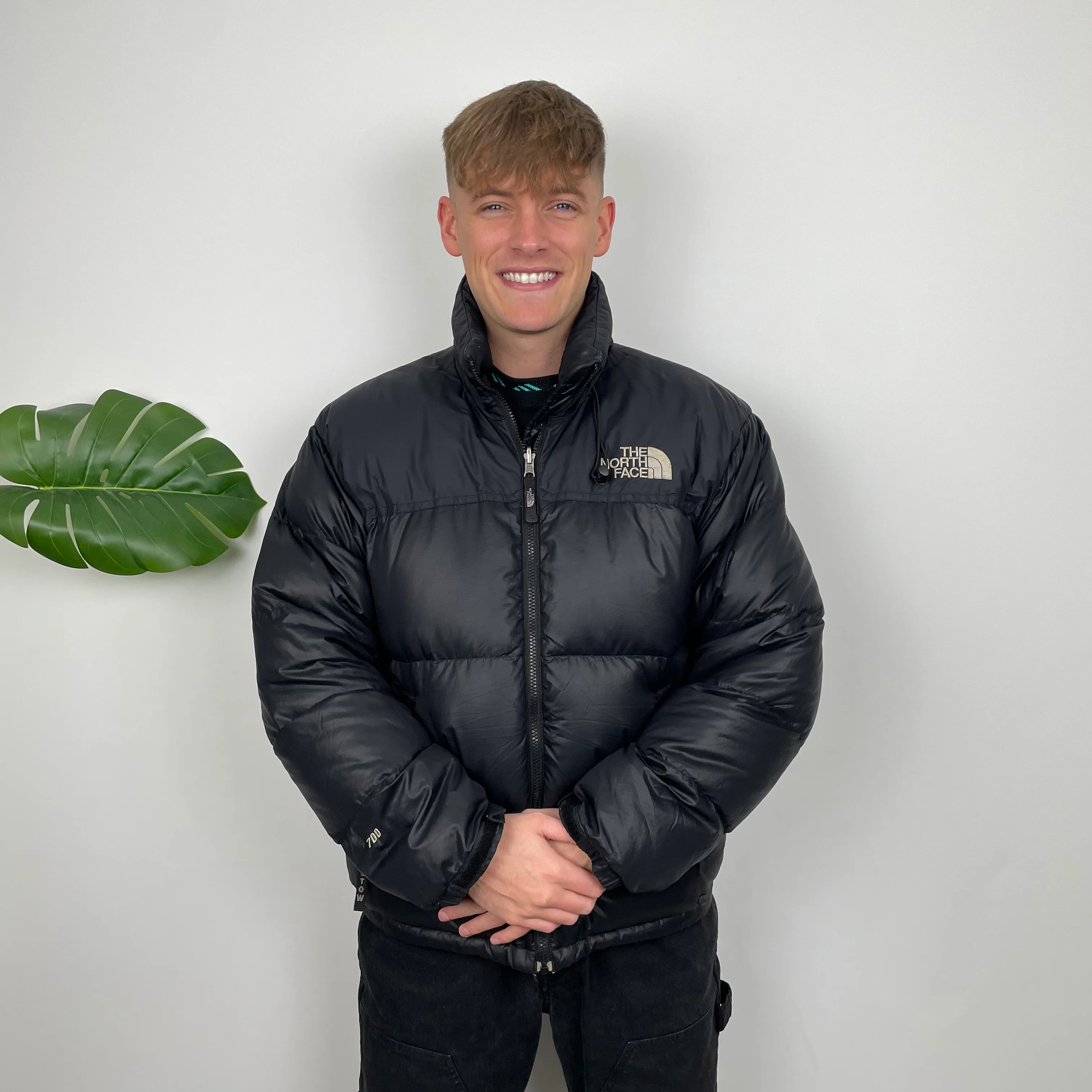 The North Face RARE Nuptse 700 Black Puffer Jacket (M) - Image 2