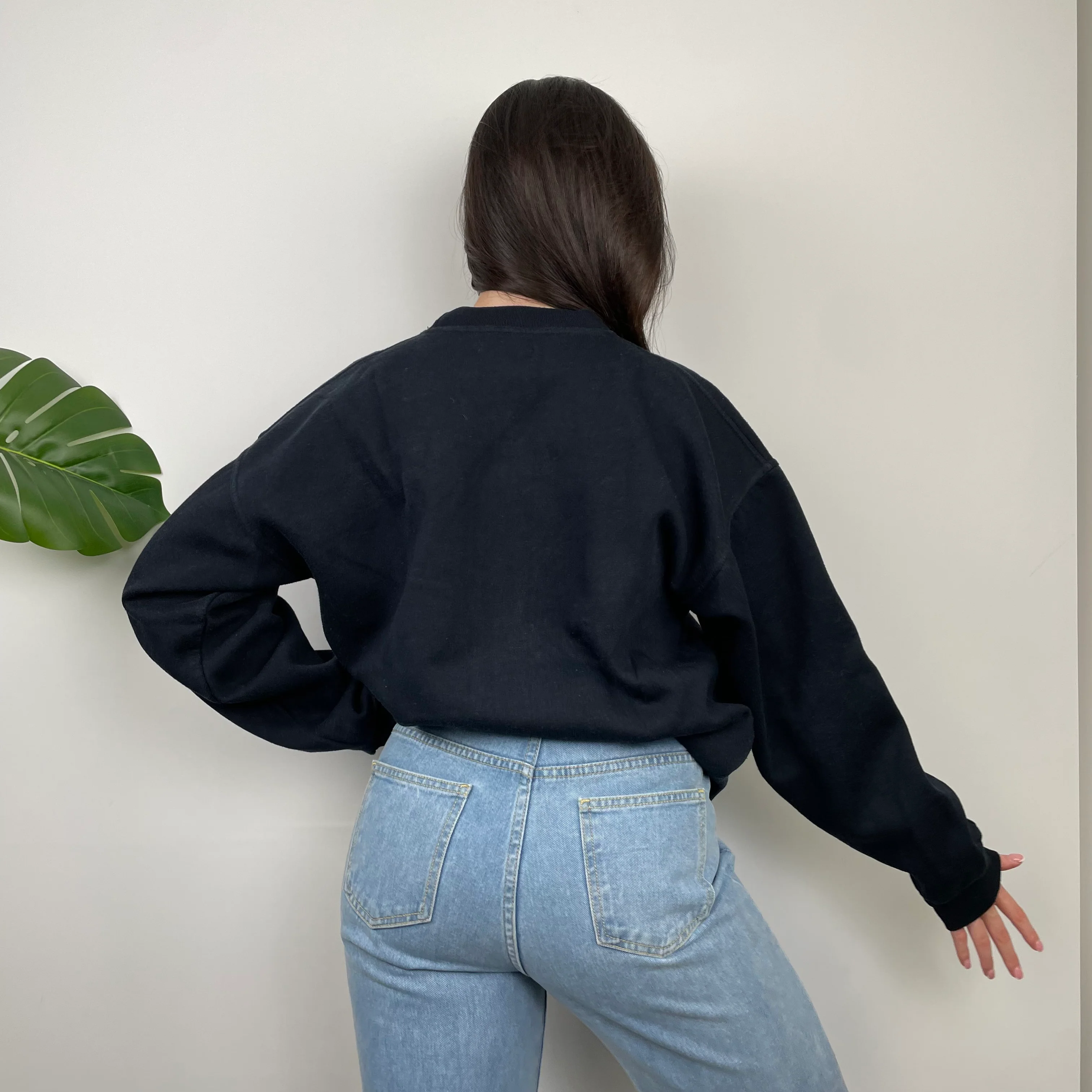 Timberland Black Embroidered Spell Out Sweatshirt (L) - Image 6