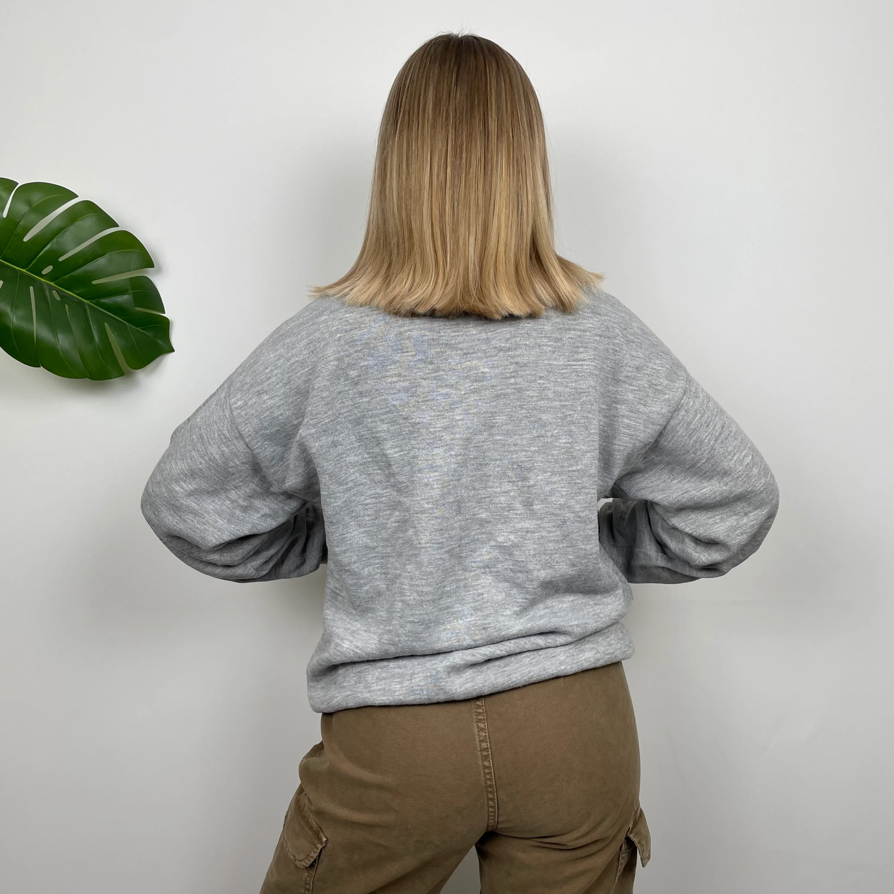 Timberland Grey Embroidered Spell Out Sweatshirt (M) - Image 6