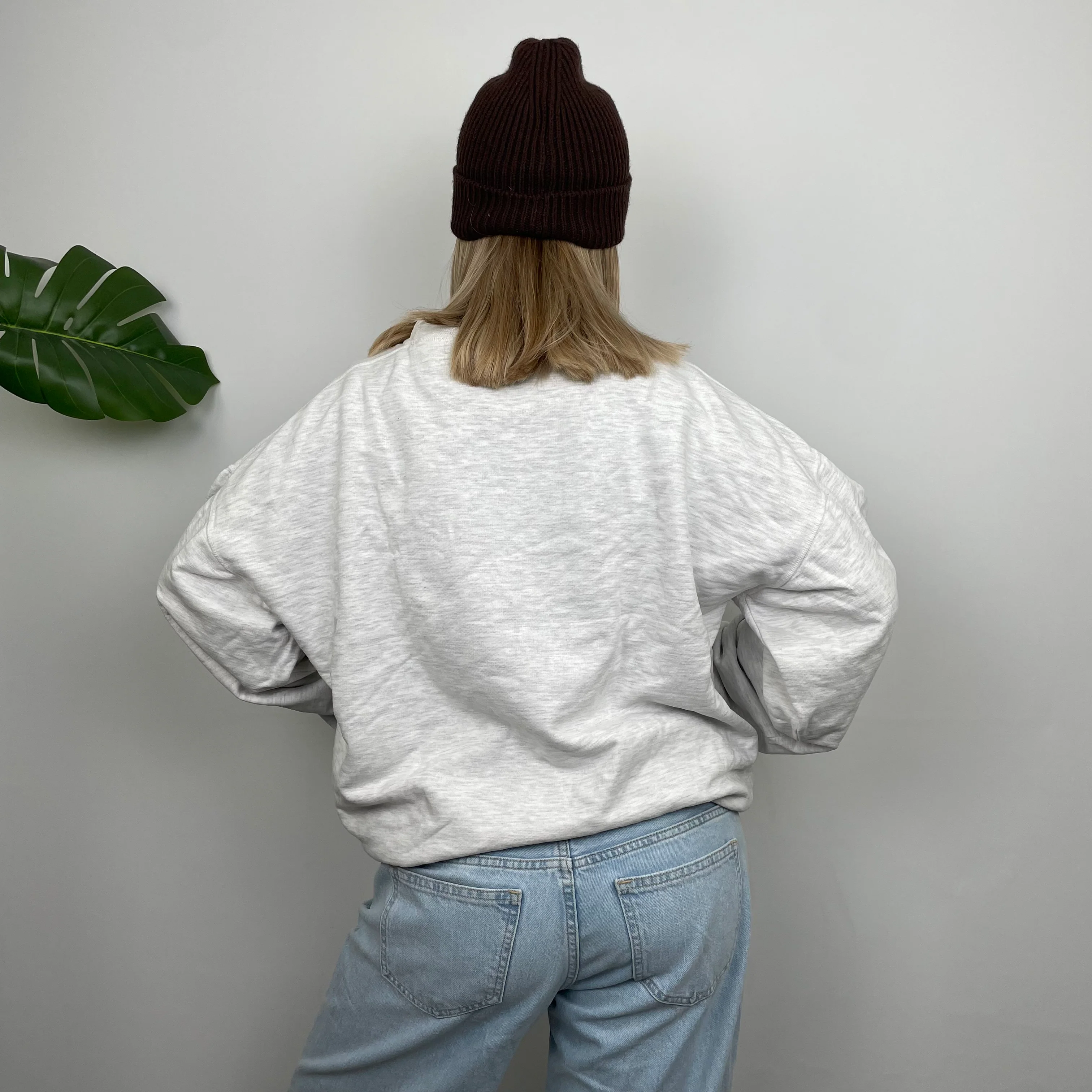 Timberland Grey Embroidered Spell Out Sweatshirt (M) - Image 7