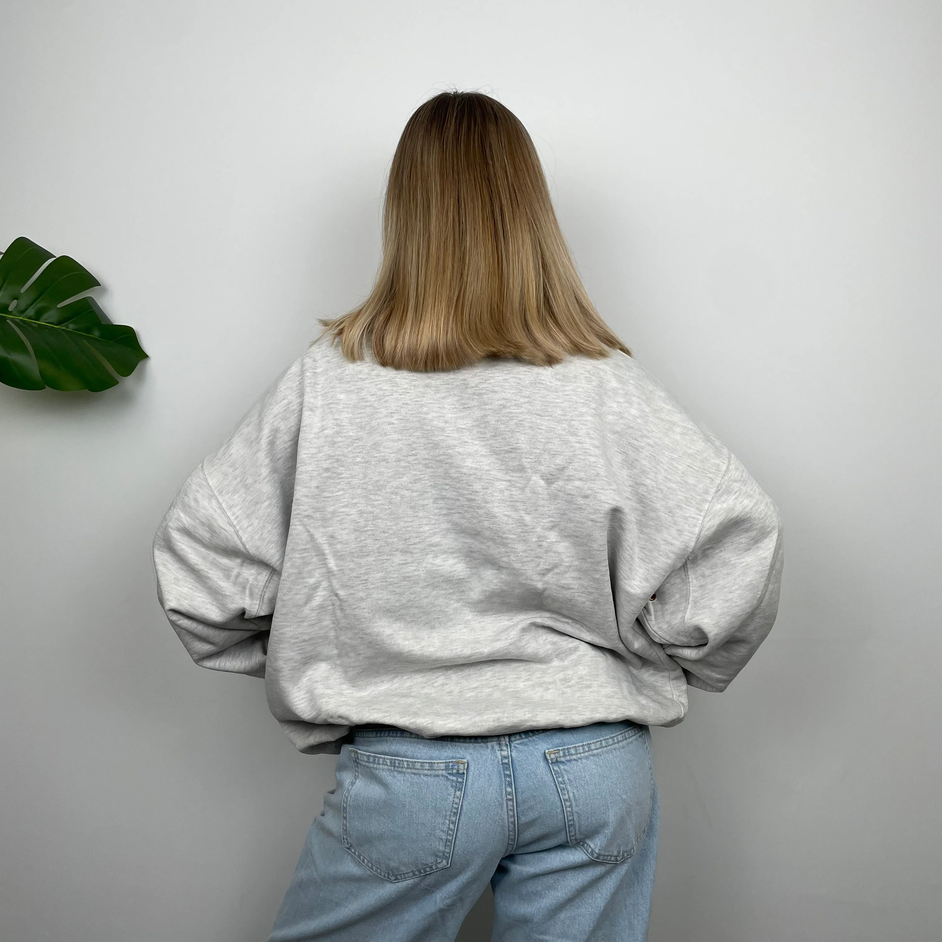Timberland Grey Embroidered Spell Out Sweatshirt (L) - Image 8