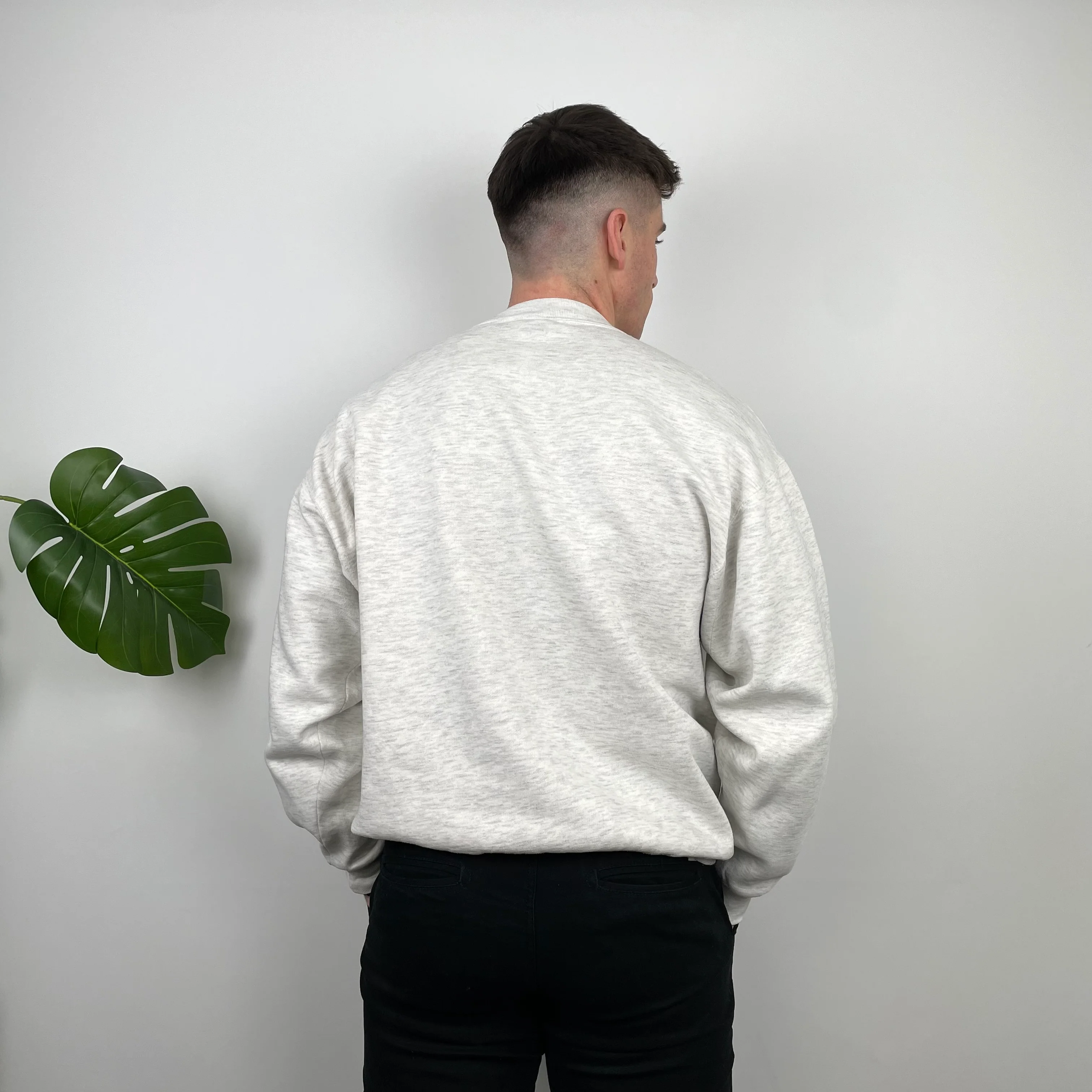 Timberland Grey Embroidered Spell Out Sweatshirt (L) - Image 5