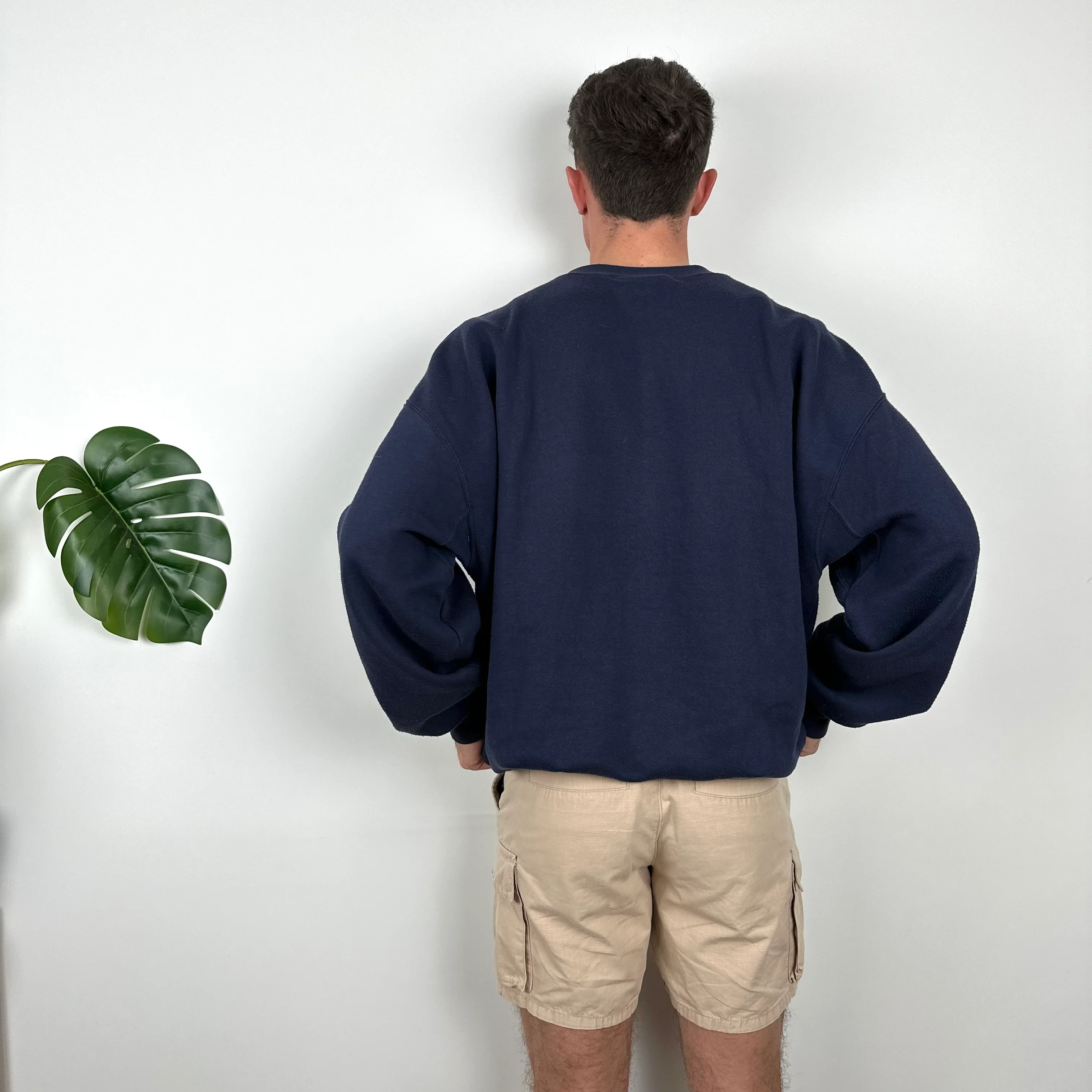 Timberland Navy Embroidered Spell Out Sweatshirt (L) - Image 6