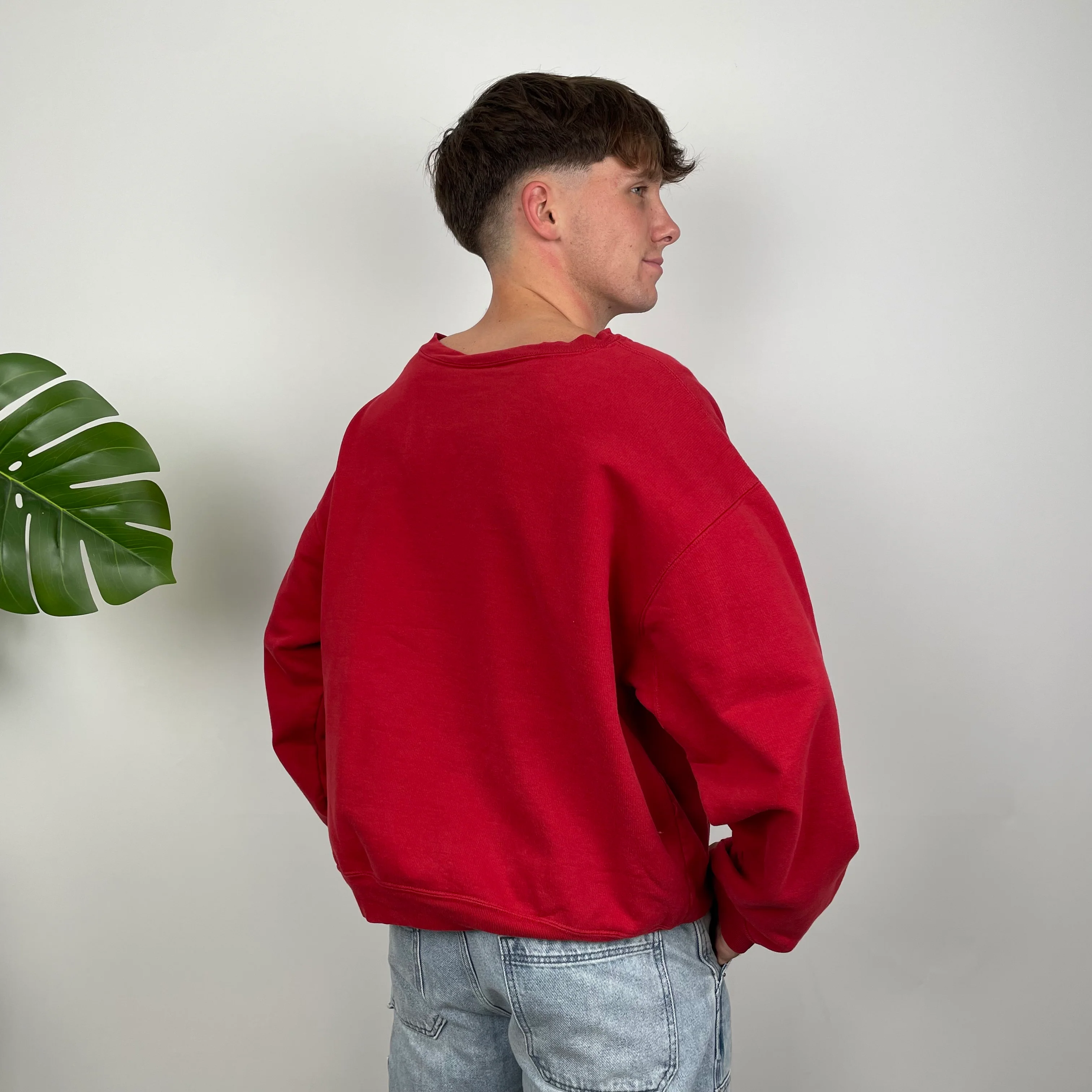 Timberland Red Embroidered Spell Out Sweatshirt (S) - Image 8